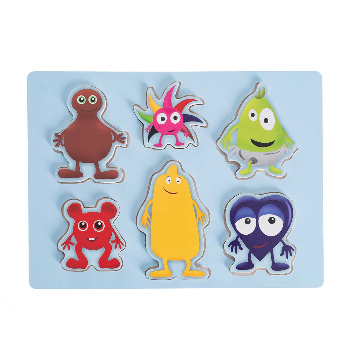 Teddykompaniet, Babblarna- Formpussel, 6 figurer, 1- 3år