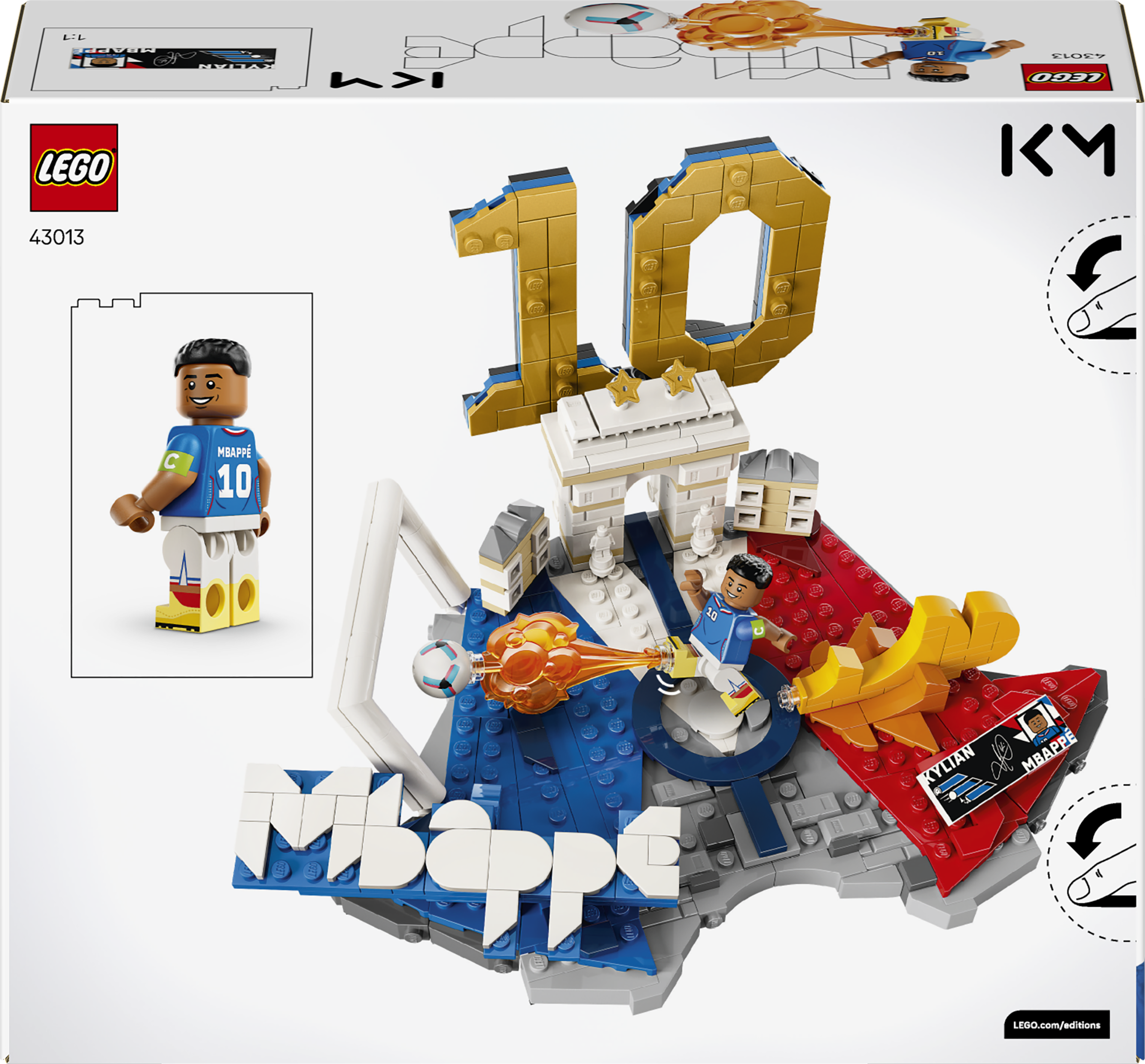 LEGO® Editions Kylian Mbappé – fotbollshöjdpunkter 43013