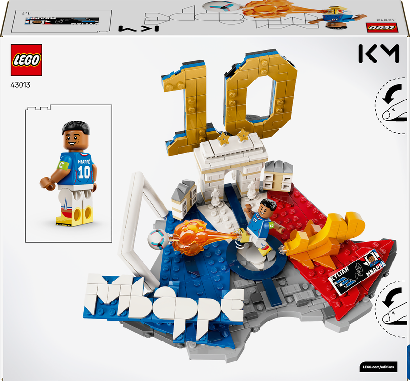 LEGO® Editions Kylian Mbappé fotbollshöjdpunkter 43013