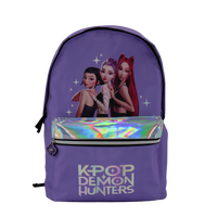 Kpop Demon Hunters lila ryggsäck