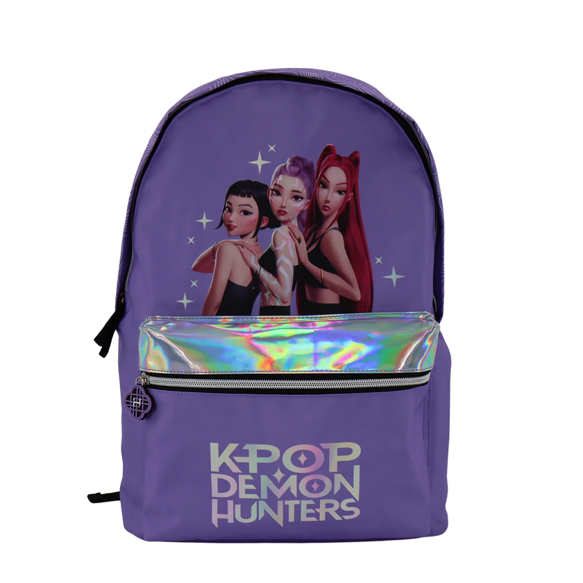 Kpop Demon Hunters lila ryggsäck