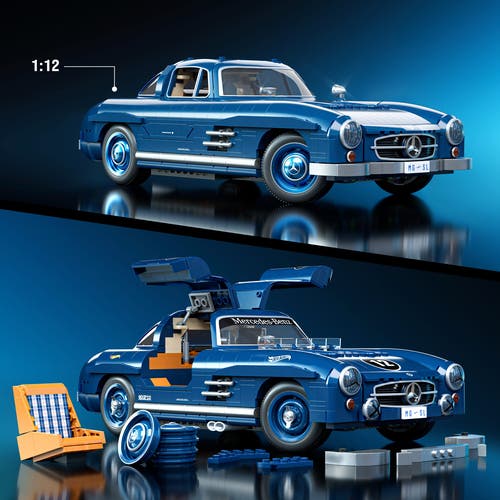 Hot Wheels Mercedes-Benz 300 SL Byggset 1600 delar