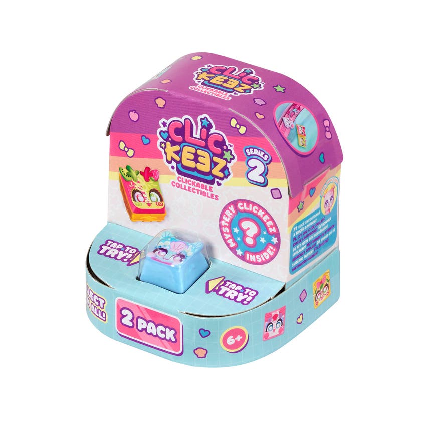 Clickeez Twin Pack Series 2 – fidgetleksak med nyckelring