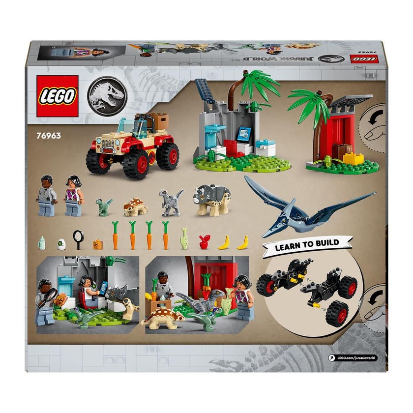 LEGO Jurassic World 76963, Räddningscenter för dinosaurieungar