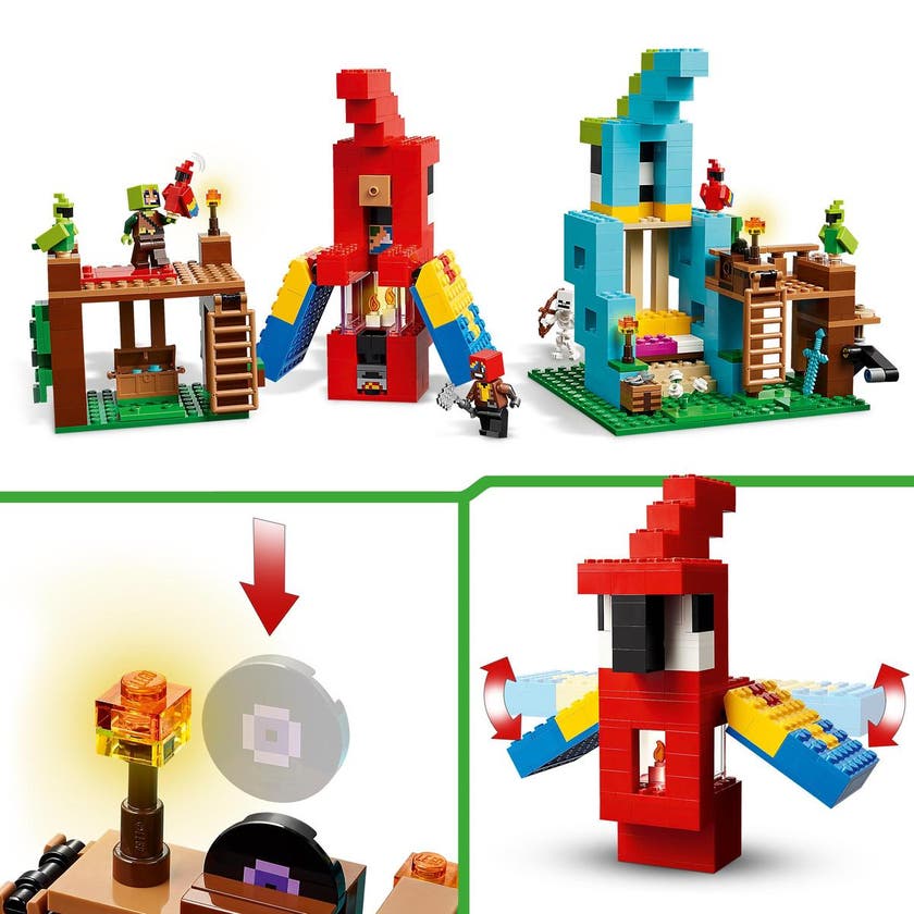 LEGO Minecraft 21282, The Parrot Houses
