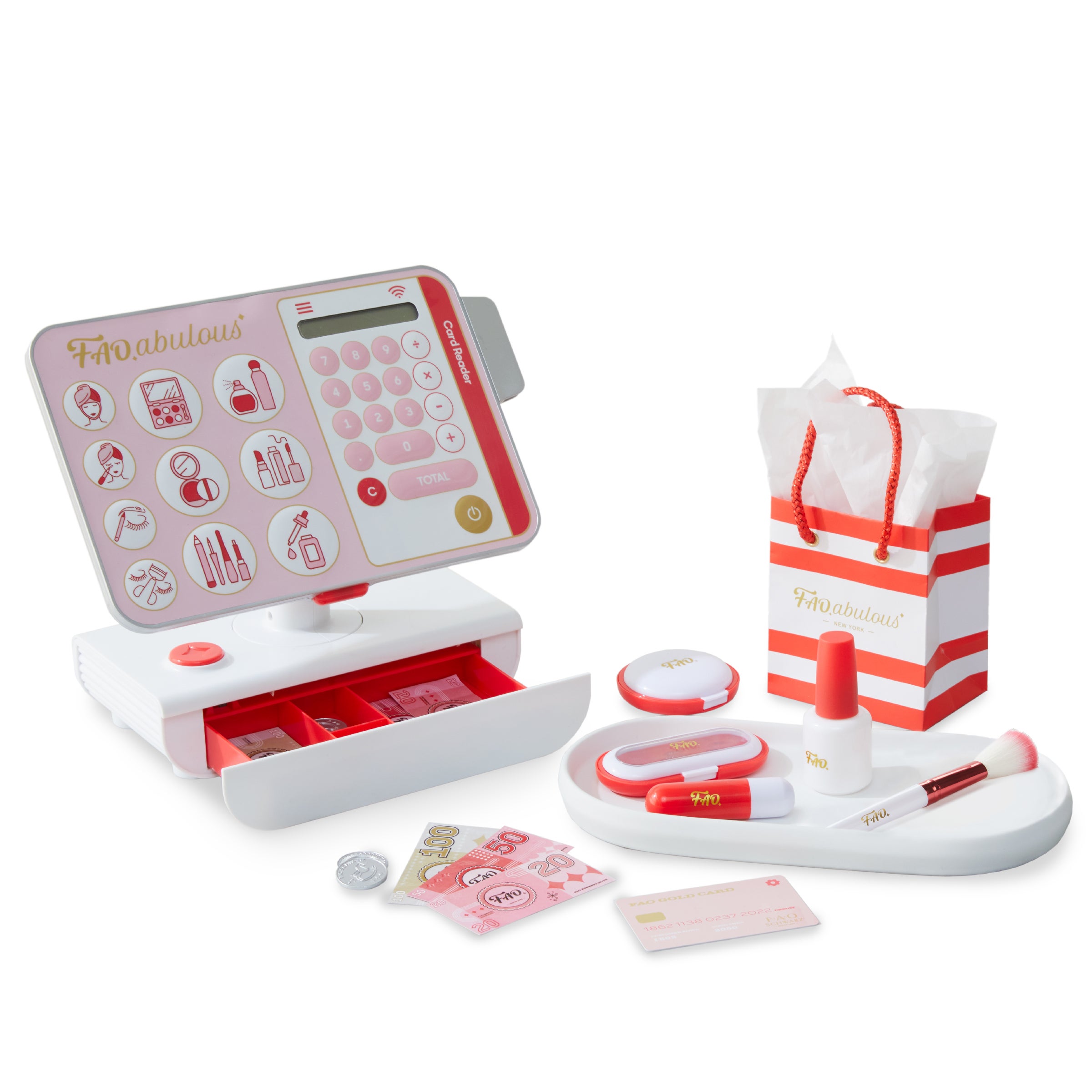 FAO SCHWARZ Sminkbutik med kassasystem
