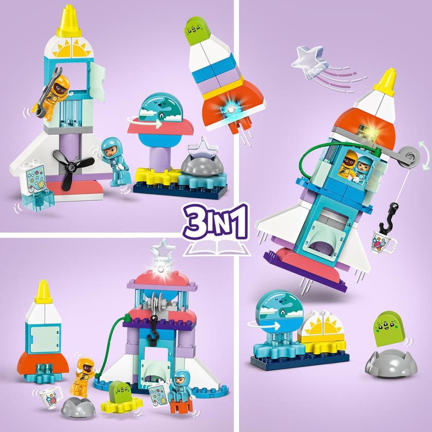 LEGO DUPLO Town 10422, 3in1 Äventyr med rymdfärja
