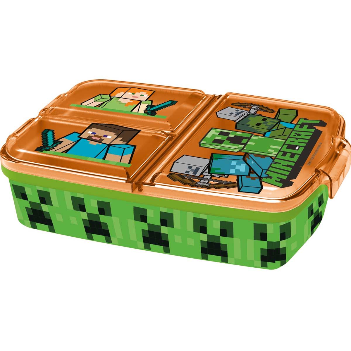 Minecraft Multi Compartment Sandwich Box, 18X13 Cm