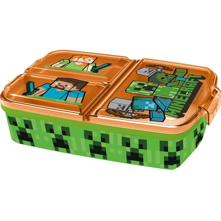 Minecraft Multi Compartment Sandwich Box, 18X13 Cm