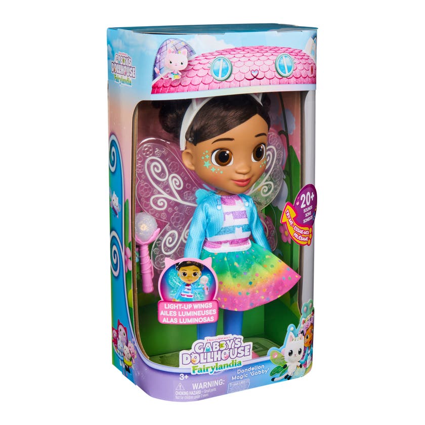 Gabby's Dollhouse Dandelion Magic Gabby-docka med lysande vingar