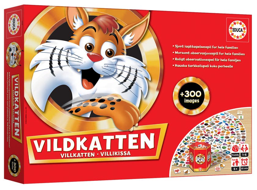 Vildkatten 300 – Observationsspel för 2–6 spelare – Educa