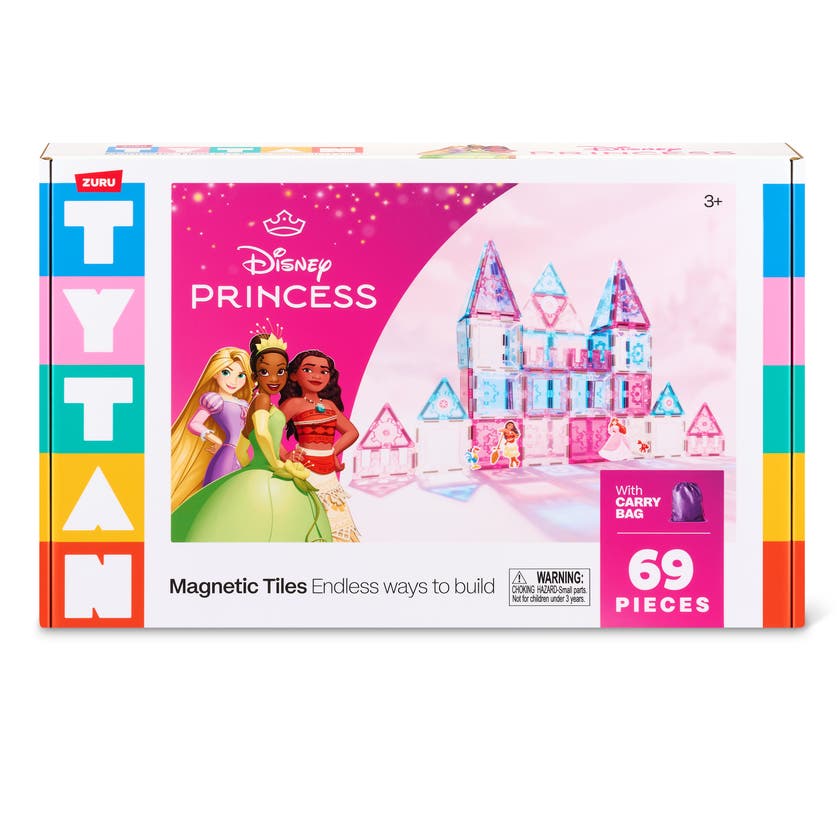 TYTAN Disney Princess Castle Magnetiska byggplattor, 69 delar