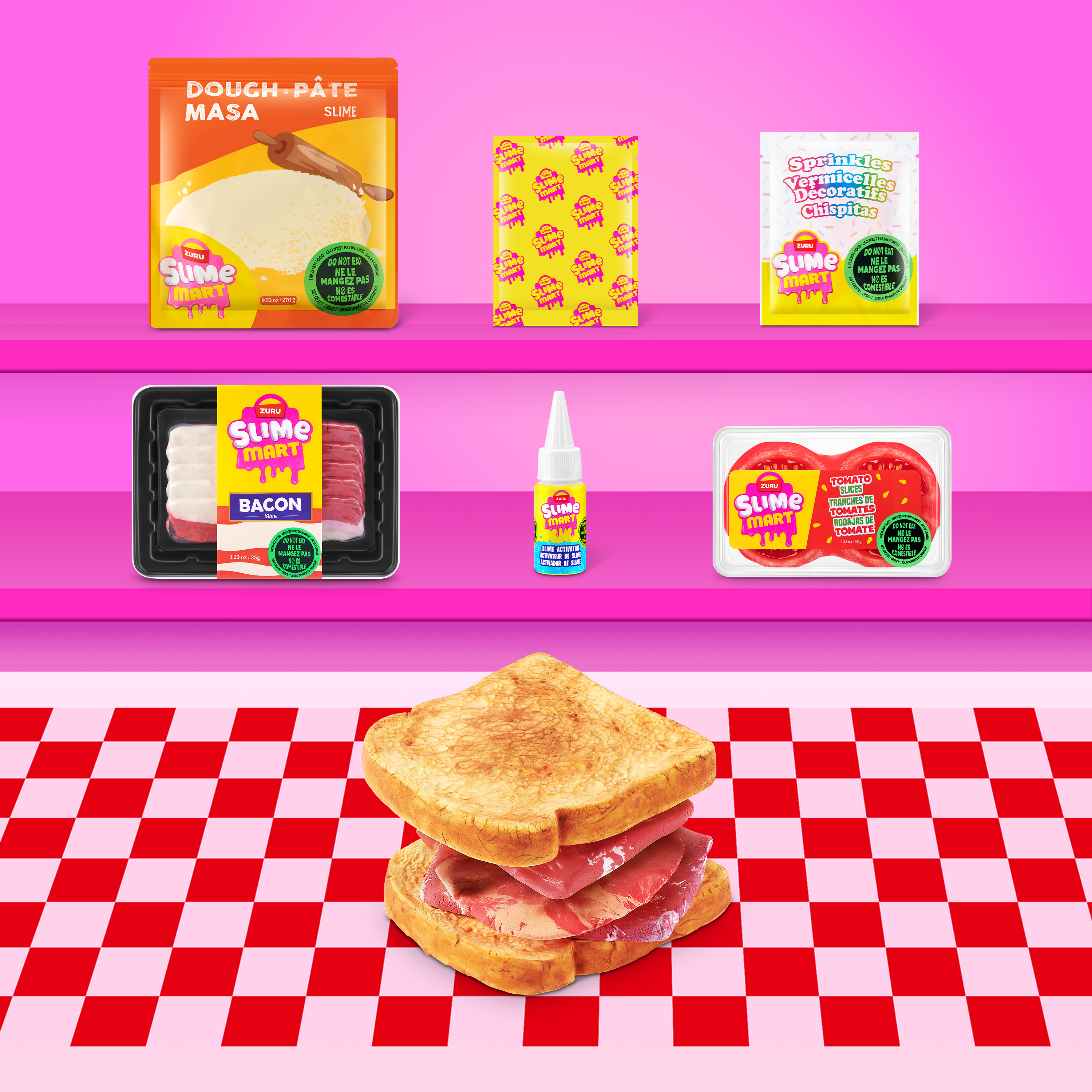 Slime mart – skapa realistisk mat av klämbart slime