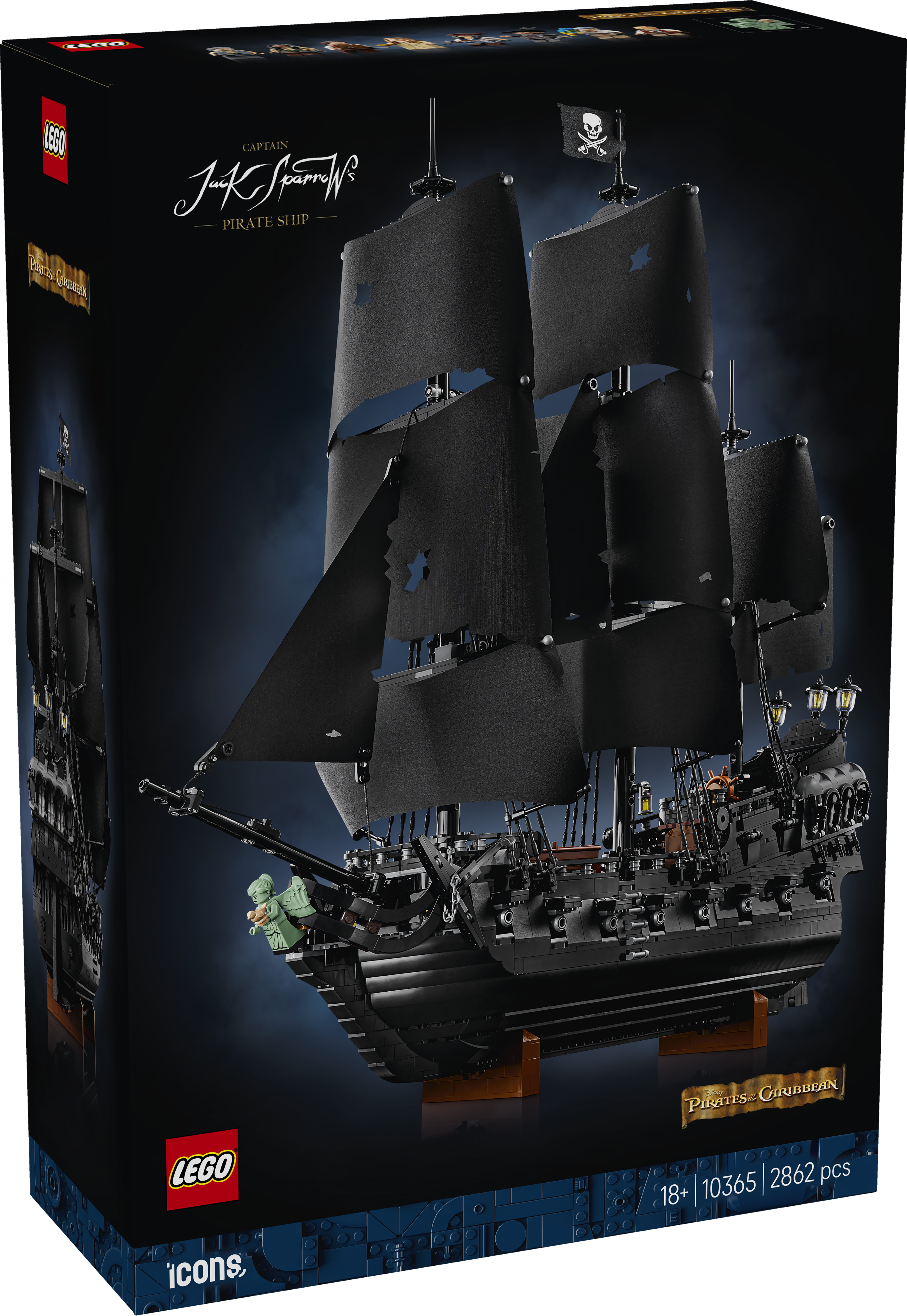 LEGO® Icons Kapten Jack Sparrows piratskepp, Byggset för vuxna 10365