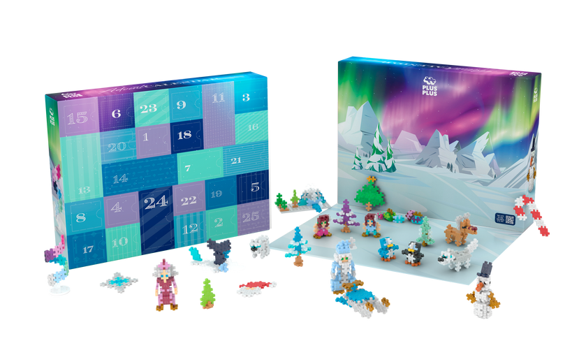 Plus-Plus Advent Calendar, Santa's Northern Lights Adventure