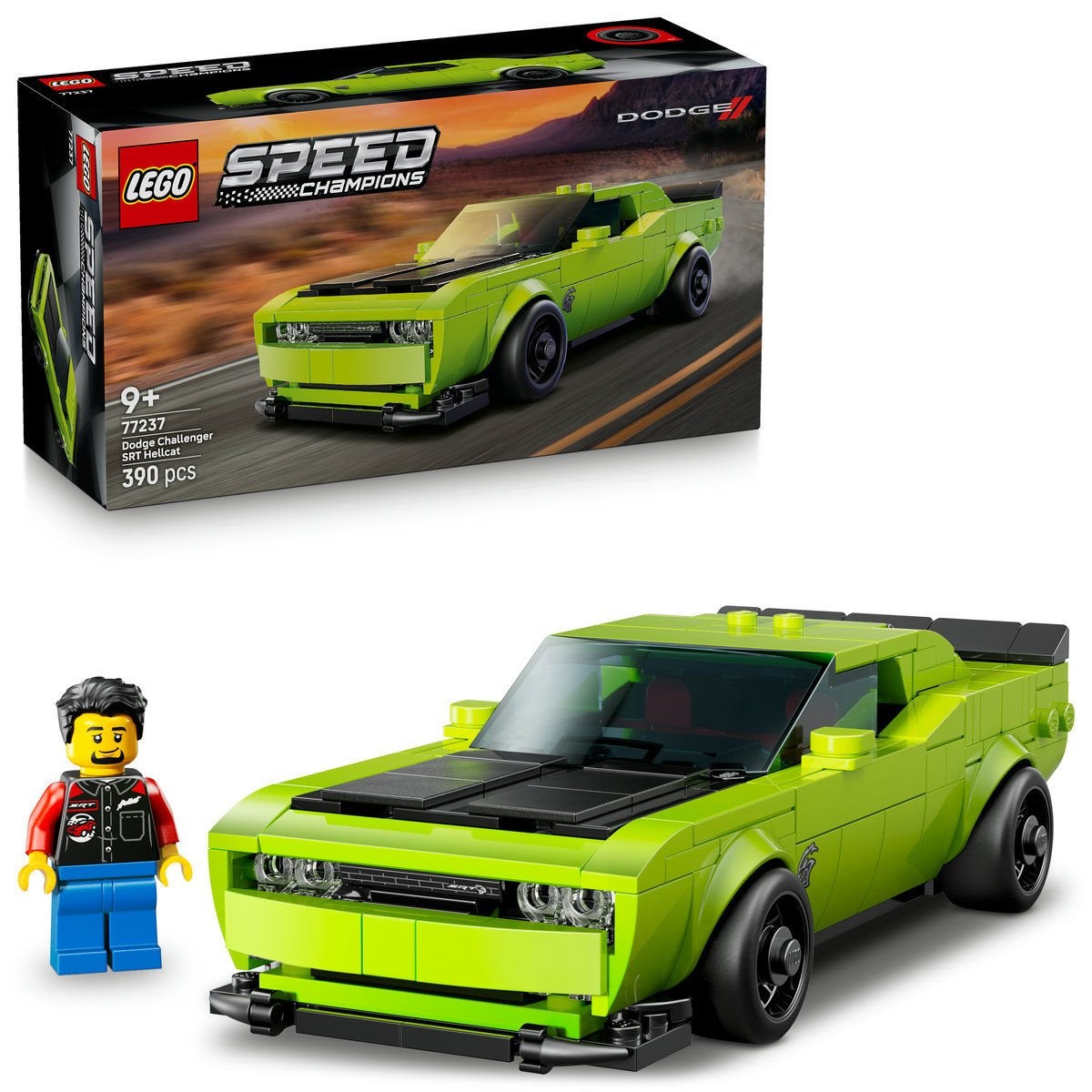 LEGO Speed Champions 77237, Dodge Challenger SRT Hellcat sportbil