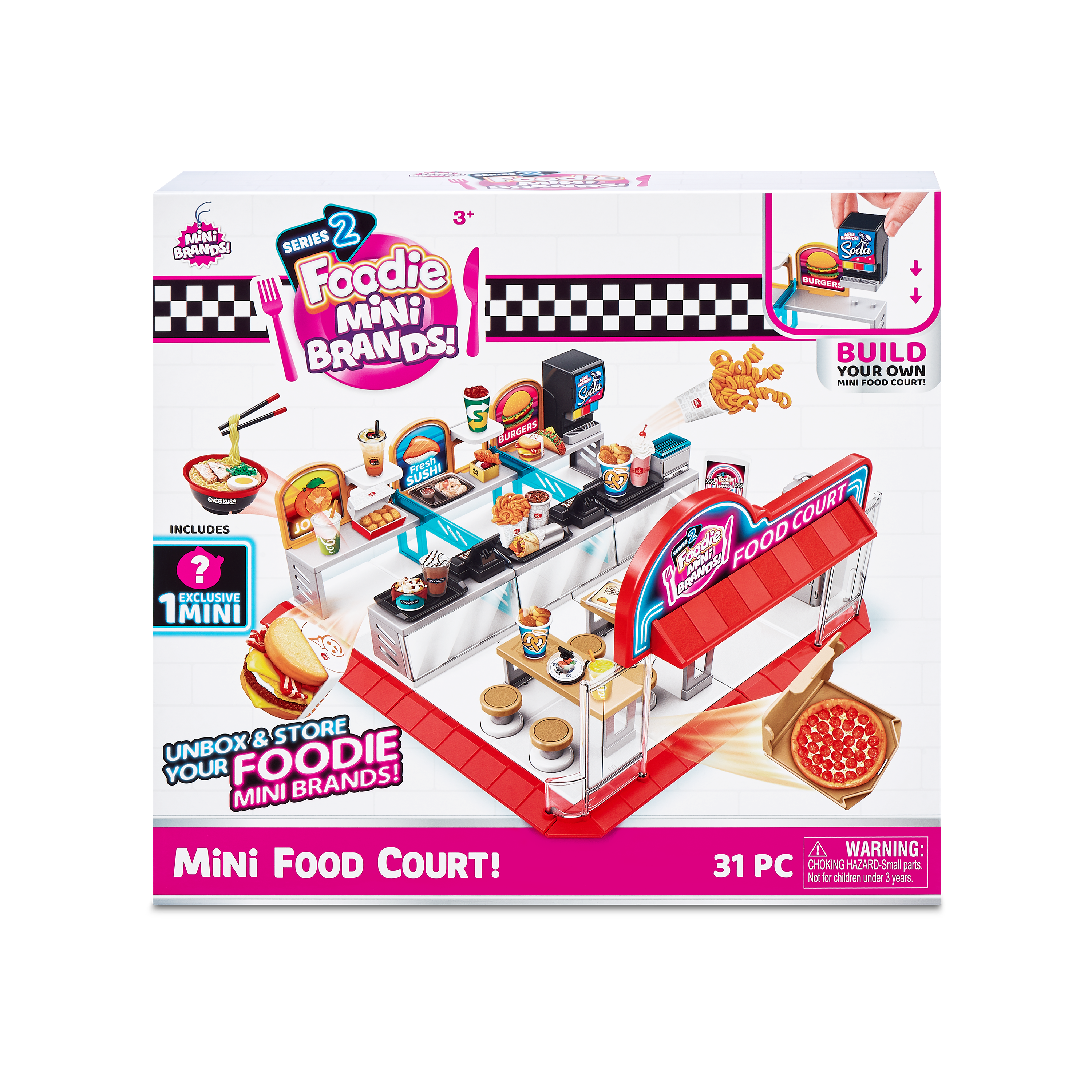 5 Surprises, Mini Food Court Playset,Bulk