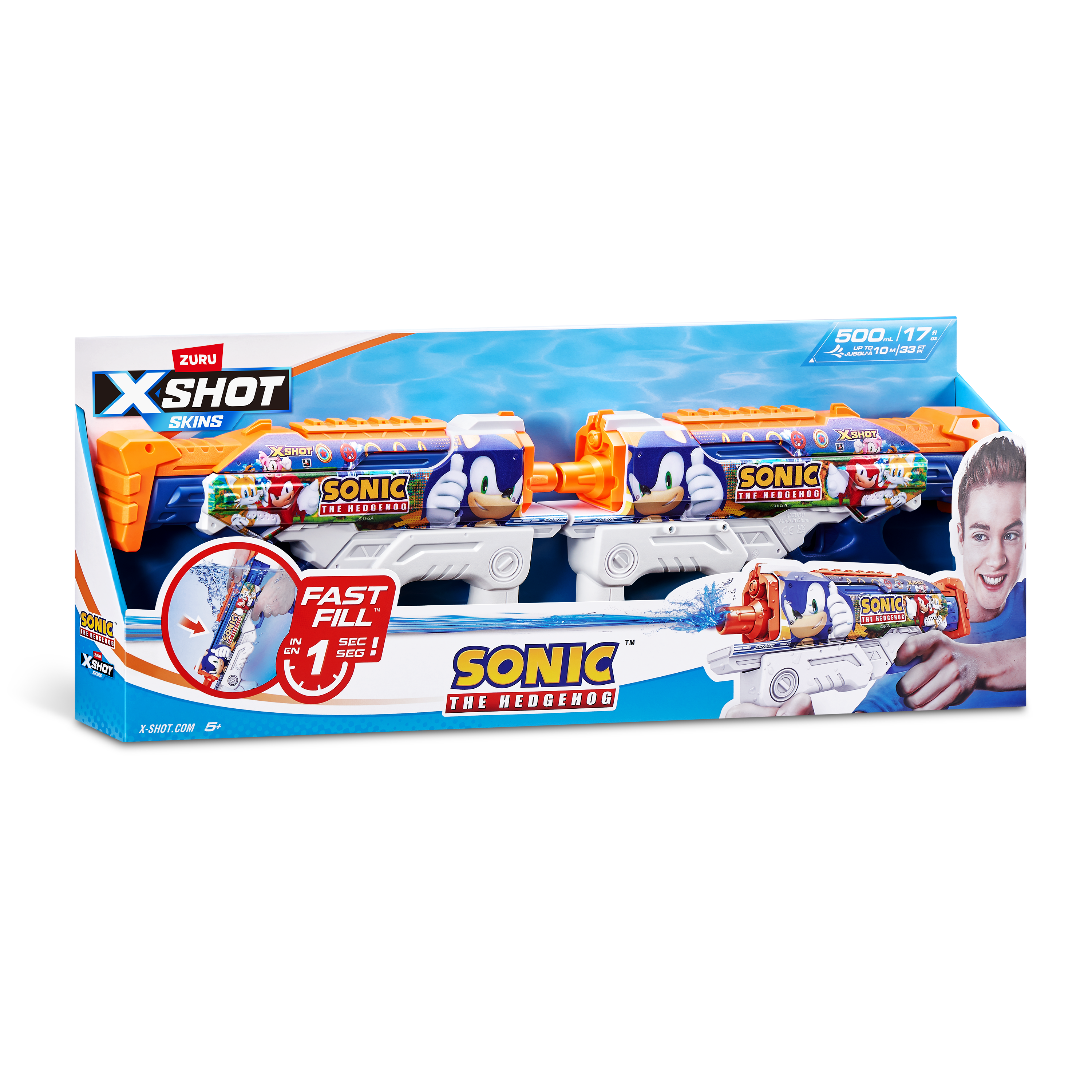 XSHOT Water FAST FILL SKINS Sonic 2-pack