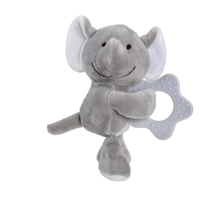 Sweeties Baby, Skallra med Bitleksak Elefanten Mika 14 cm