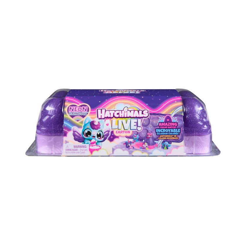 Hatchimals Alive Neon Rainbow Carton