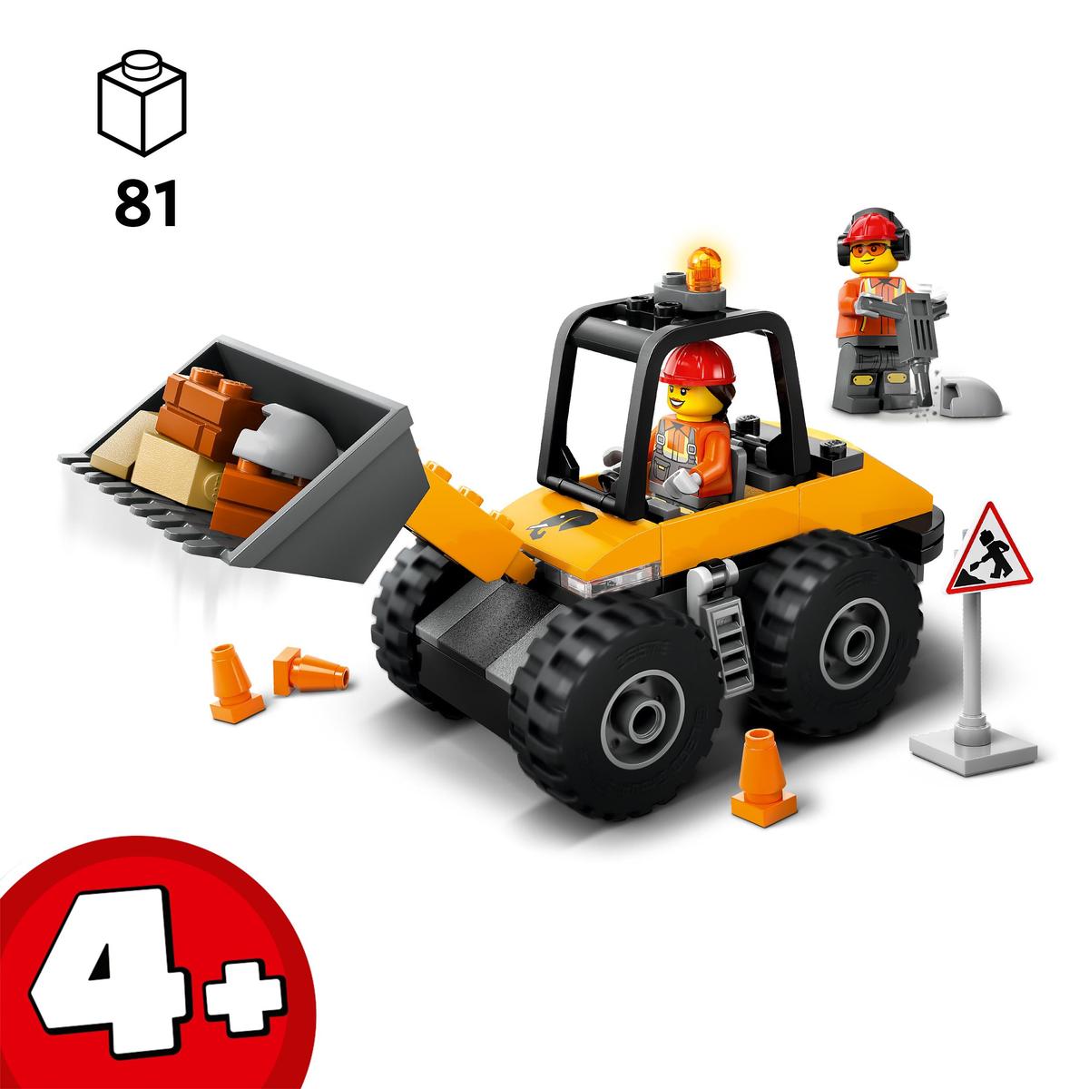 LEGO City Great Vehicles 60450, Gul hjullastare