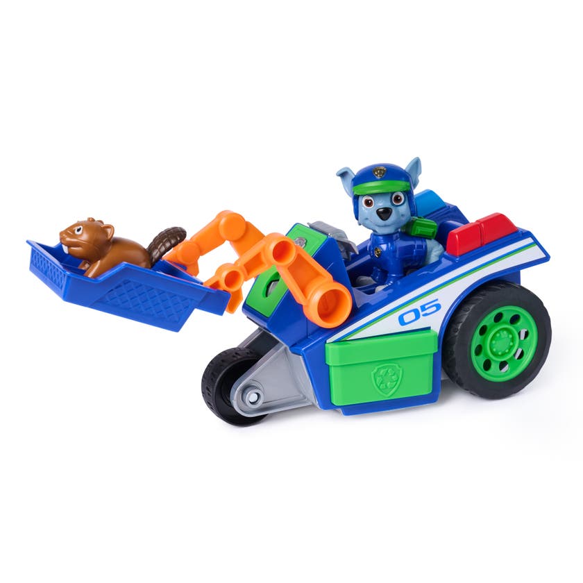 Paw Patrol Rockys Rescue Recycler med figur och ekorre