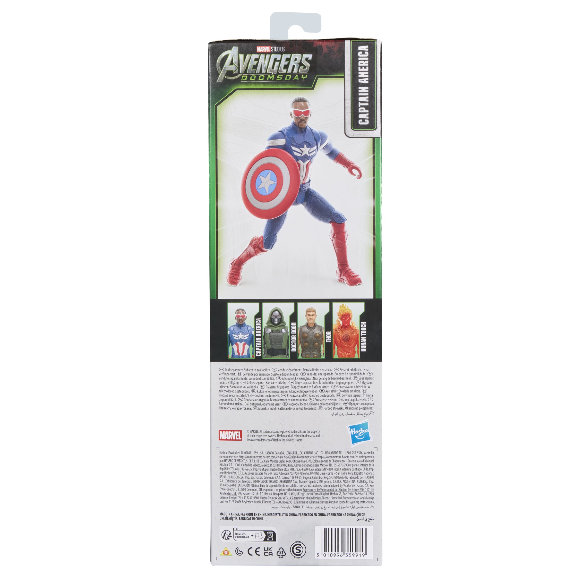 Captain America Actionfigur Avengers Doomsday Titan Series