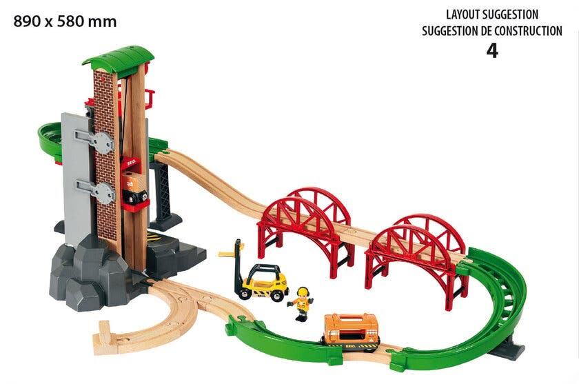 BRIO, Lift & Load 33887 Höglager tågset