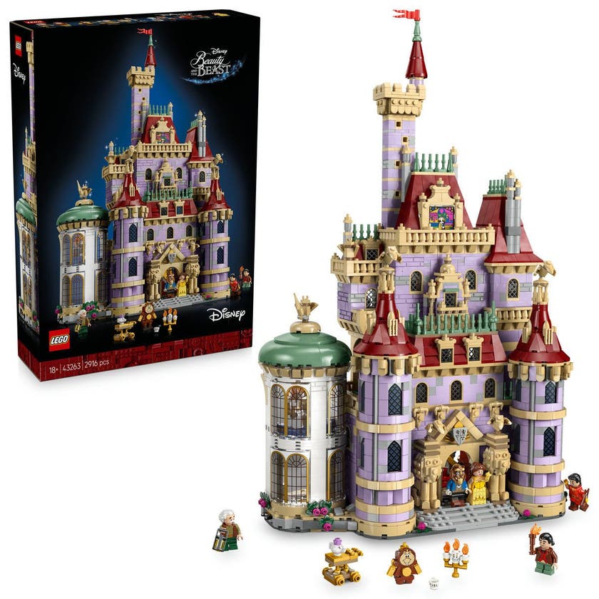 LEGO Disney Princess 43263, Skönheten och odjuret – slottet