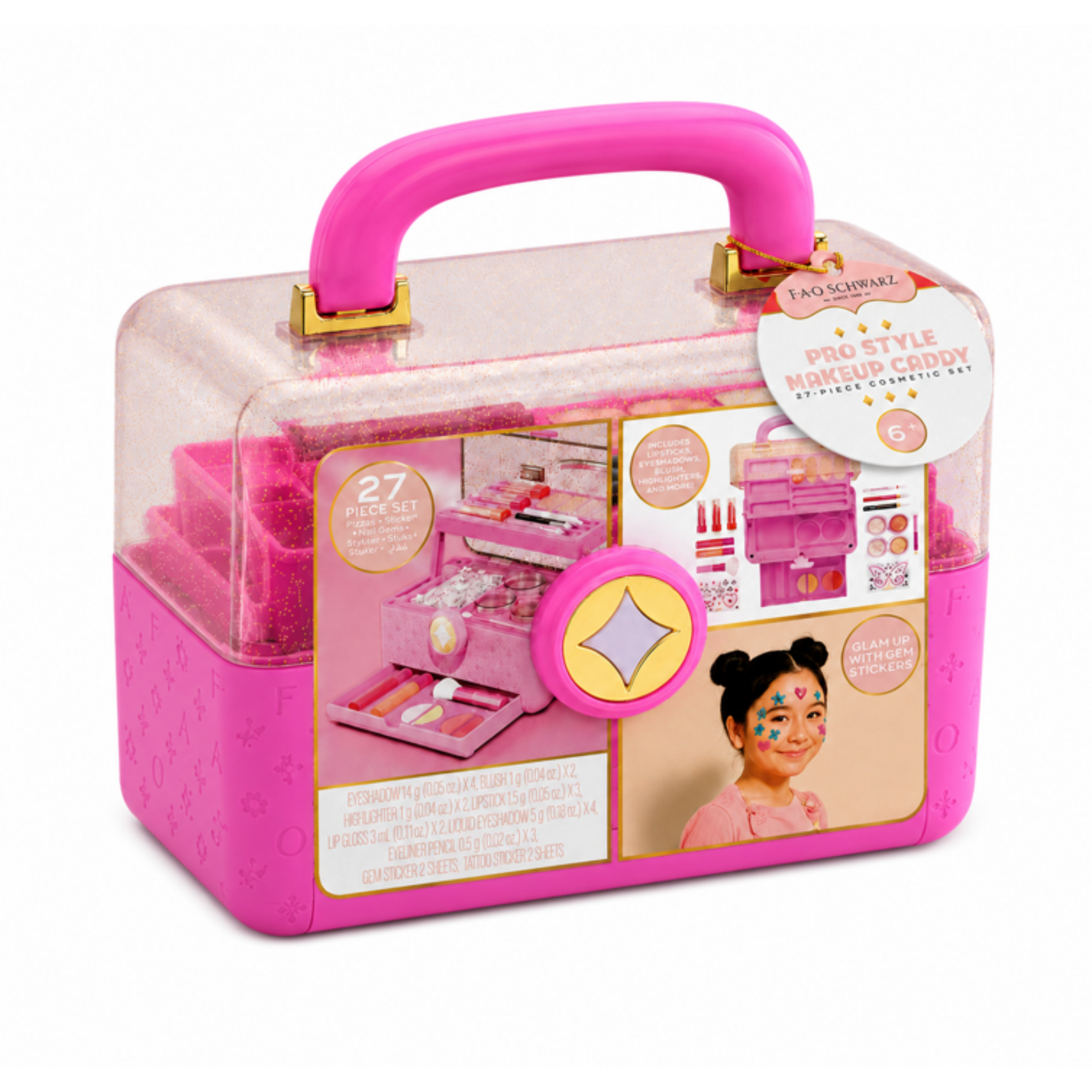 FAO SCHWARZ Makeup Caddy 27-delat sminkset