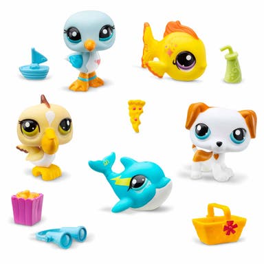 WEBBFYND Littlest Petshop, Beach Besties Collectors 5 Pk