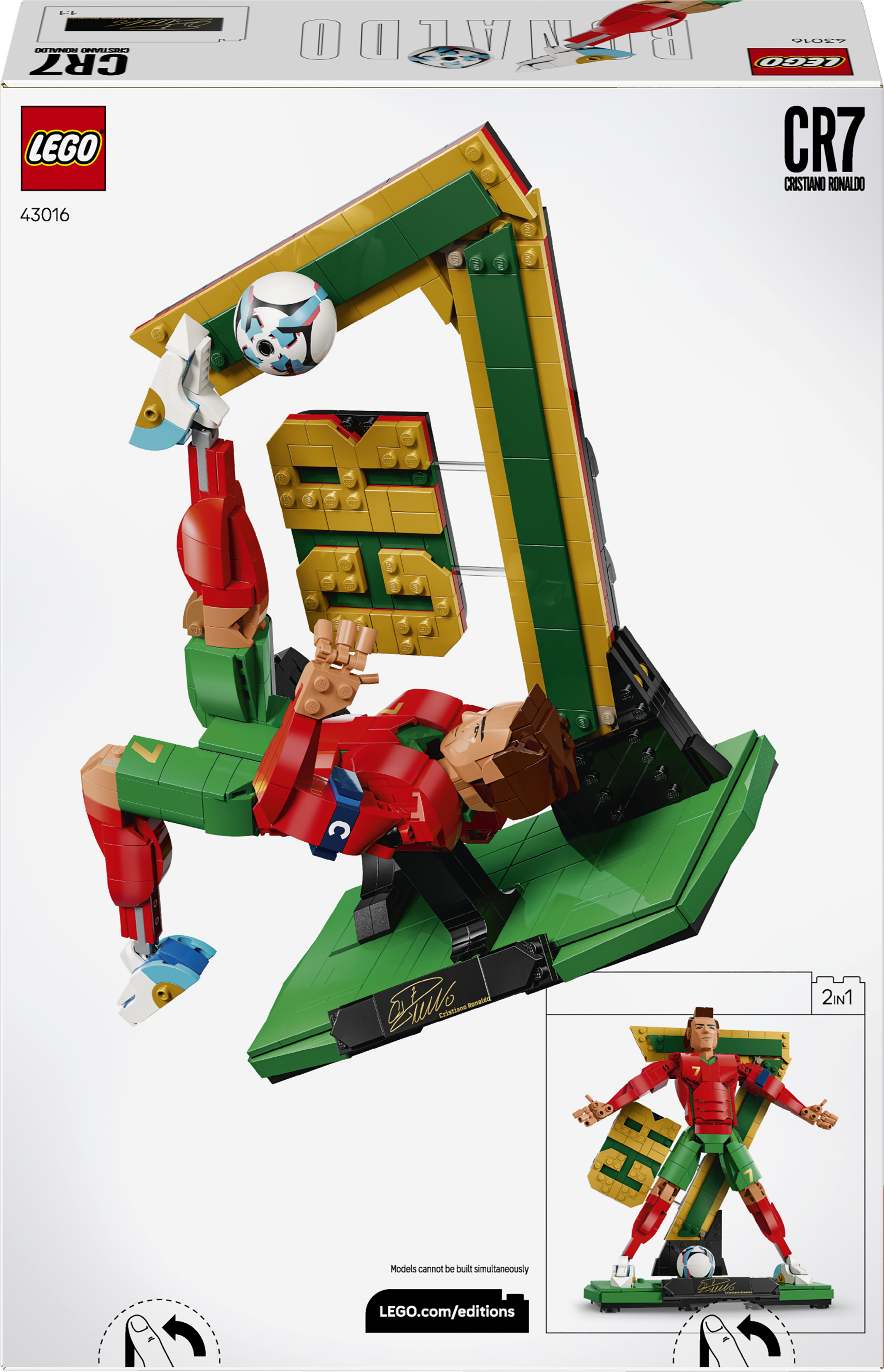 LEGO® Editions Cristiano Ronaldo – fotbollslegend Set 43016