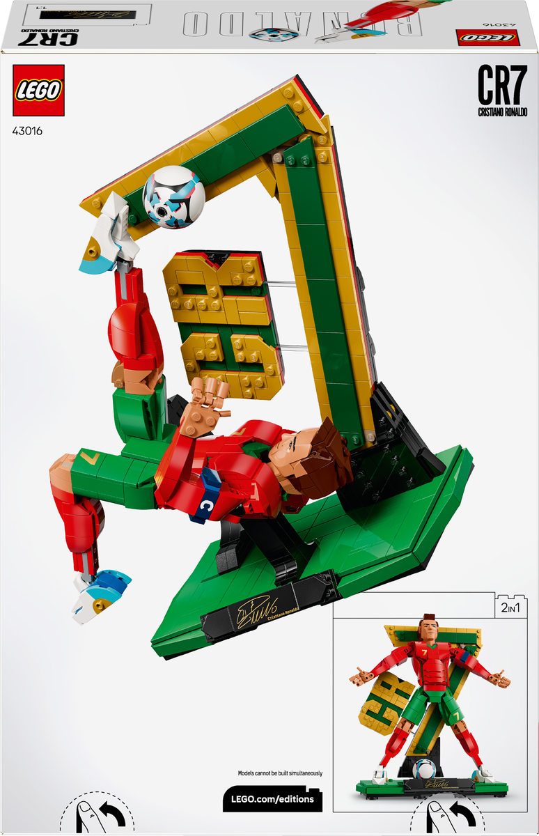 LEGO® Editions Cristiano Ronaldo – fotbollslegend Set 43016