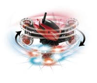Radiostyrd stuntbil med spinning och ljus röd – Fusion