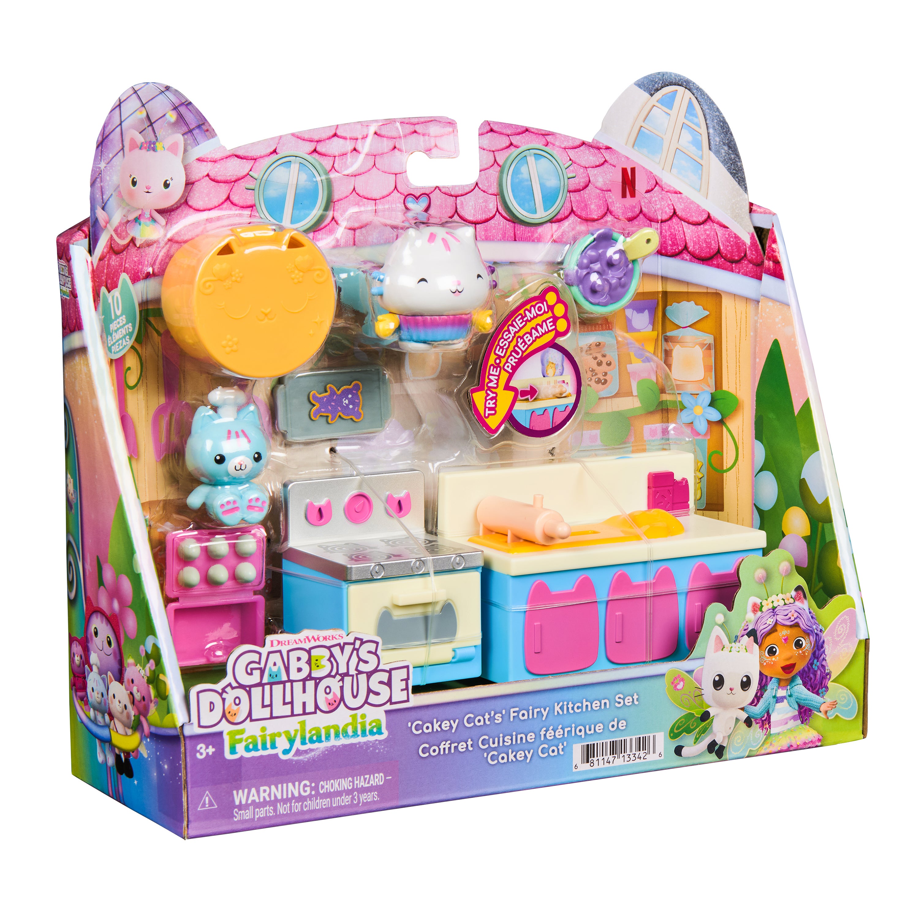 Gabby's Dollhouse Cakey Cat Fairy Kitchen Leksakssats