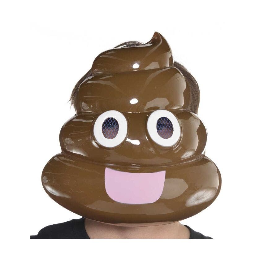 Halloween, Mask, Smiley Face Poop