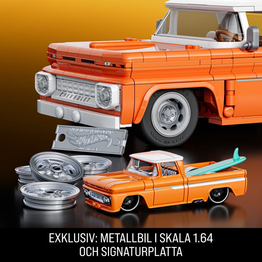 Mattel Brick Shop Hot Wheels Custom '62 Chevy Pickup byggset