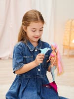 Steffi Love Mermaidizing docka med lysande stjärt och delfin