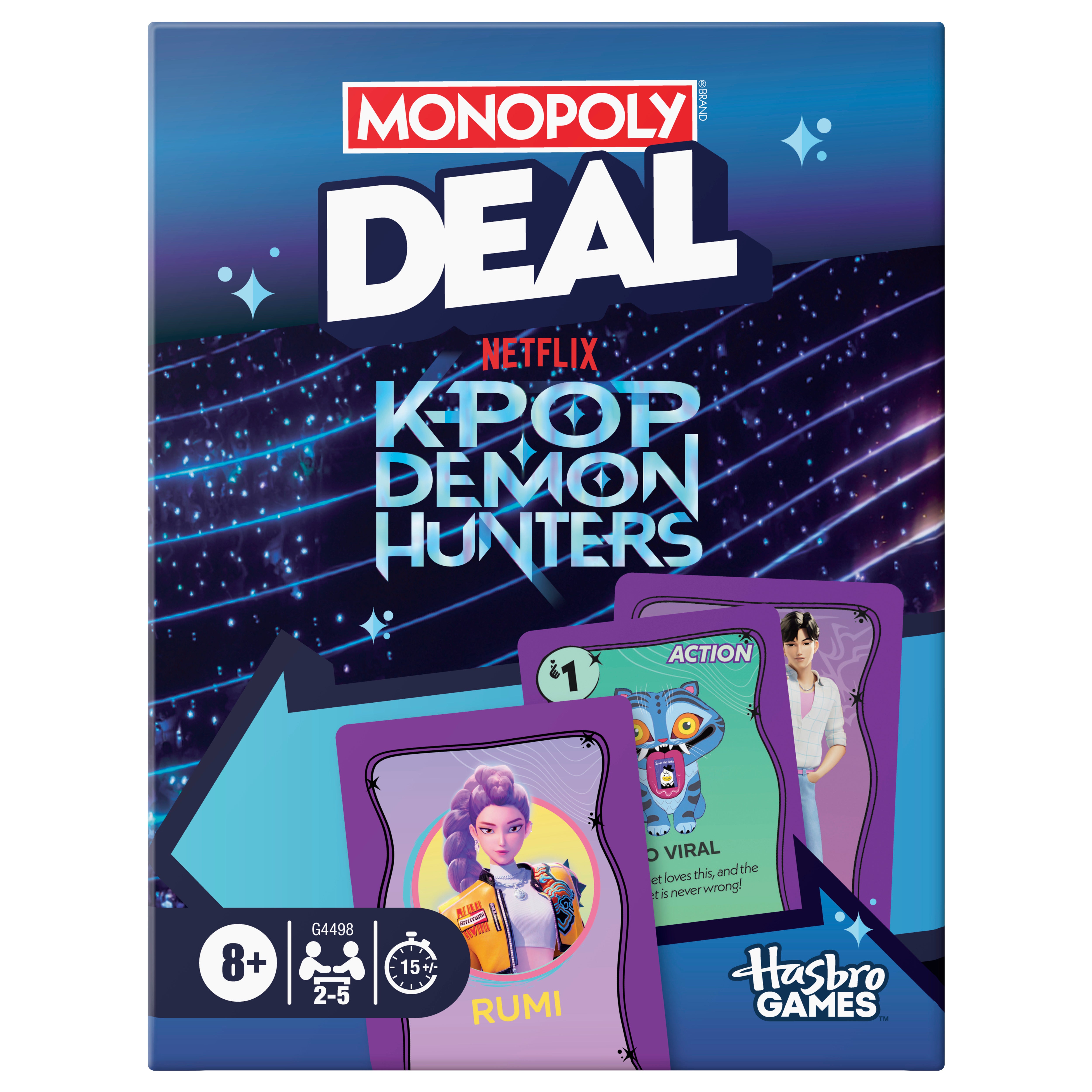Hasbro Monopoly Deal K-pop Demon Hunters