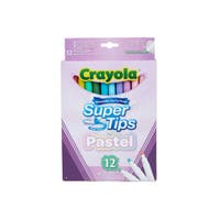 Crayola 12 Pastel Supertips -Filtpennor