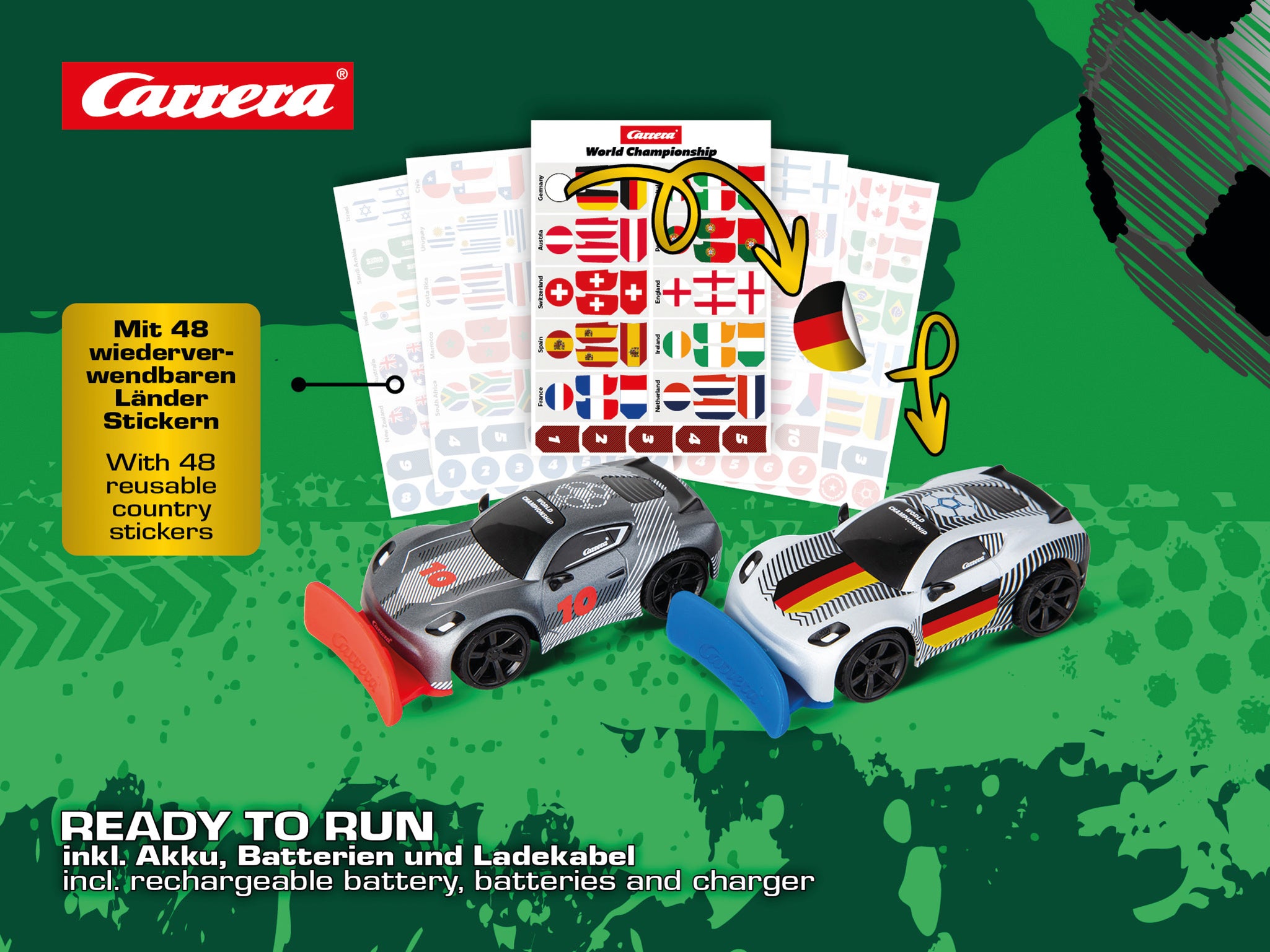 Carrera RC World Championship Soccer Set – radiostyrd fotboll för två spelare