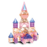 Mag&Play magnetiska byggstenar 66 st rosa