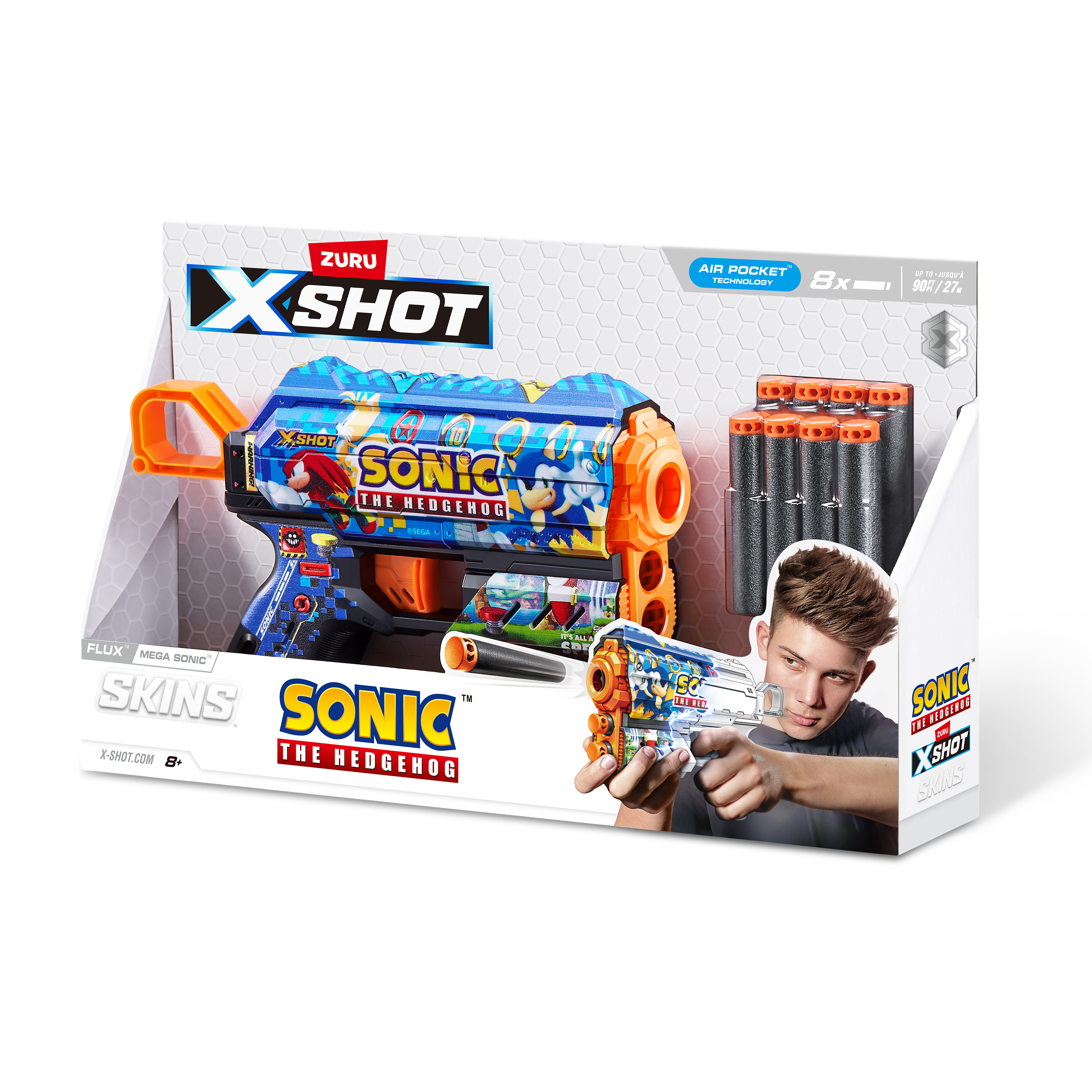 XSHOT SKINS-FLUX(8 Darts) SONIC