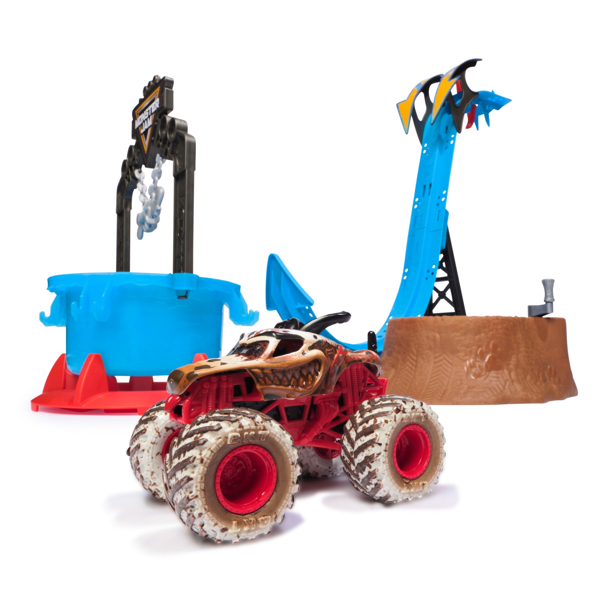 Monster Jam Mud Blasters Monster Mutt Dalmatian Dunk Tank