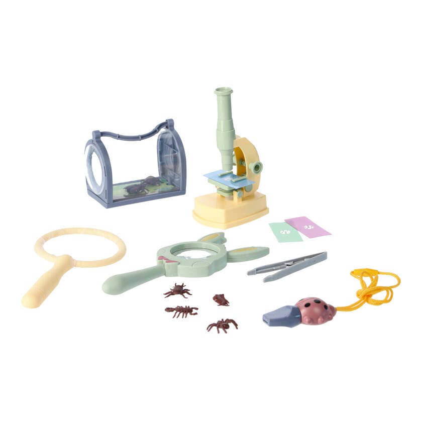 Upptäck, Insektsbur m. mikroskop i låda