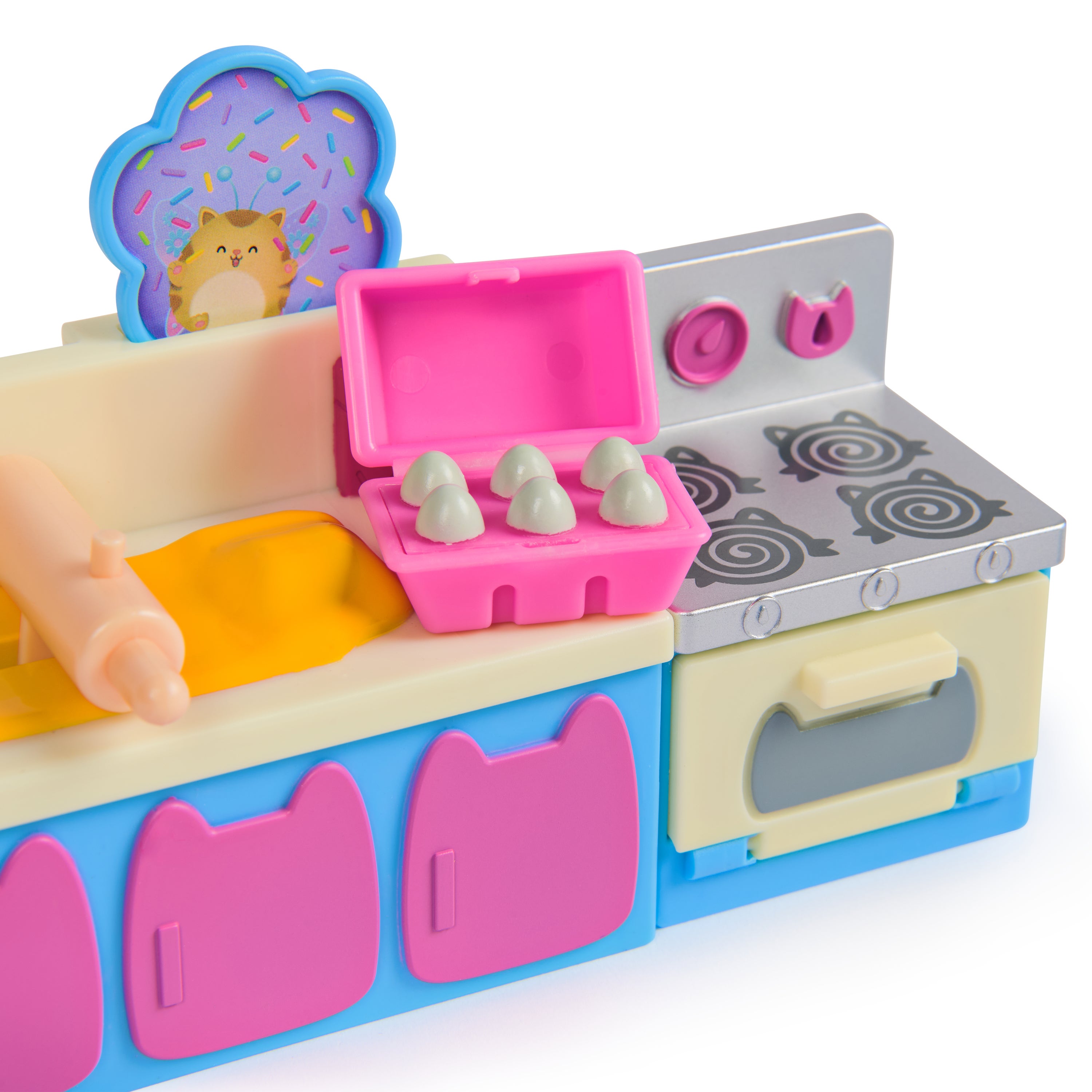Gabby's Dollhouse Cakey Cat Fairy Kitchen Leksakssats