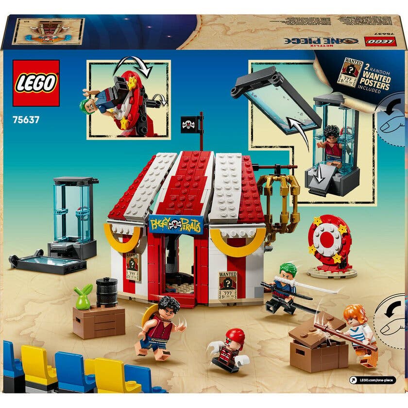 LEGO ONE PIECE 75637, Clownen Buggys cirkustält