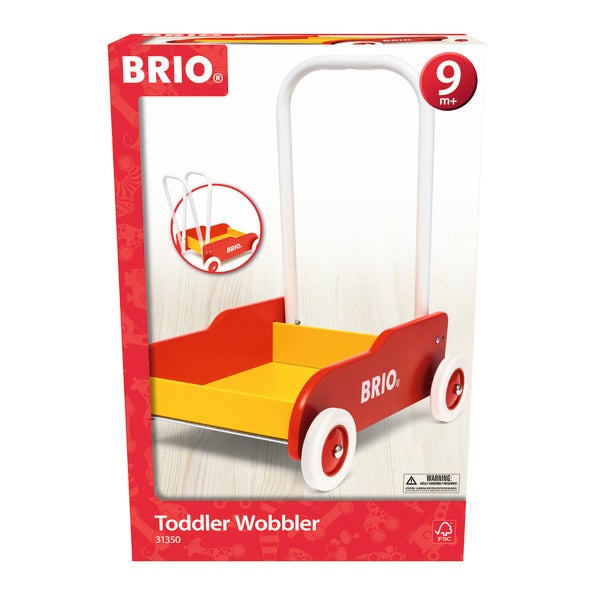 BRIO Lära-Gå-Vagn – Gåvagn med justerbart handtag och broms från 1 år