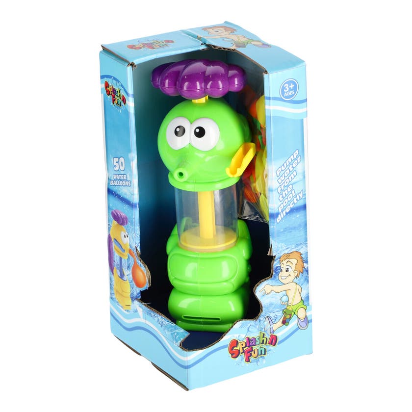 Splash, Pump Med 50 Vattenballonger