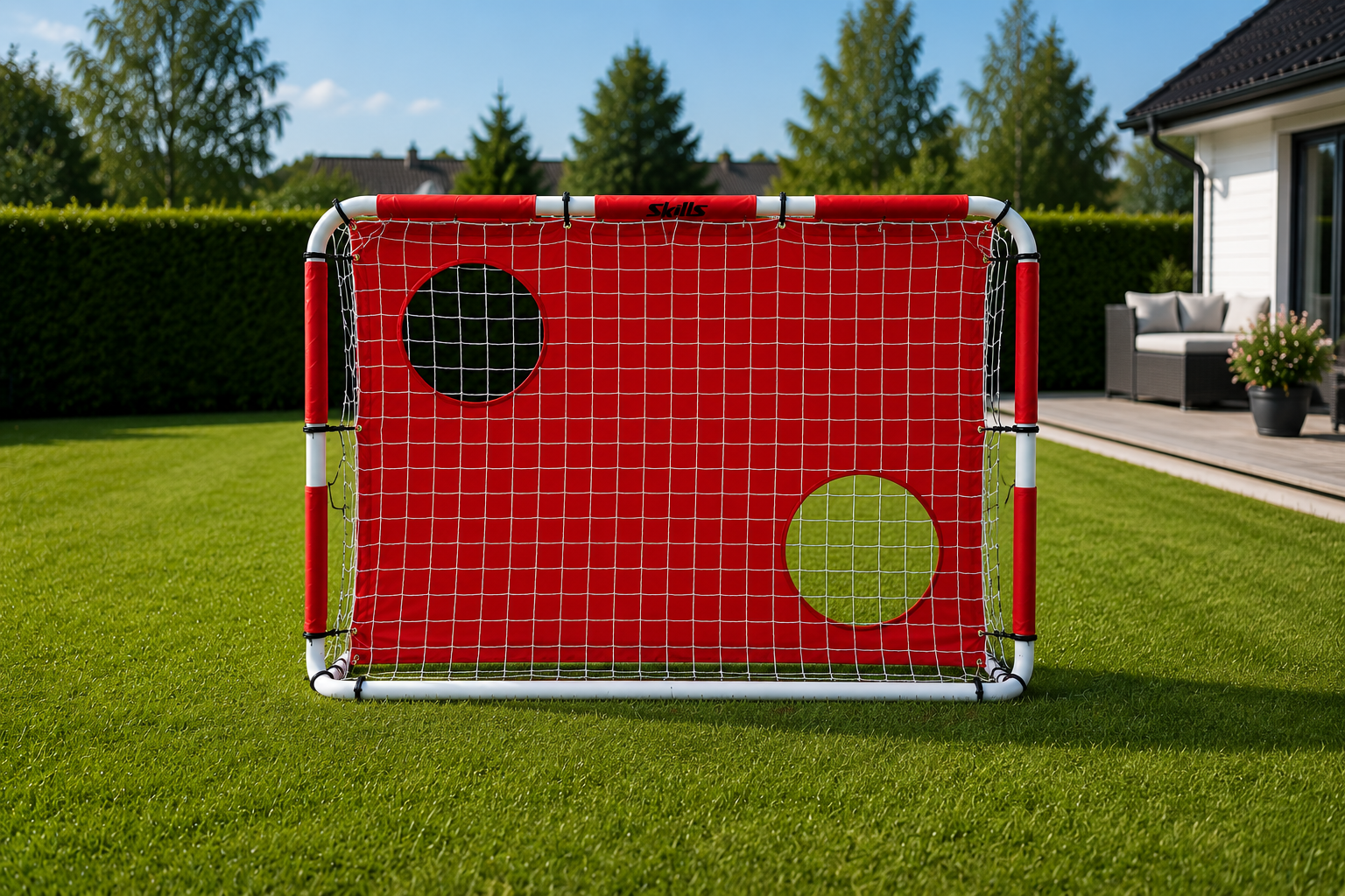 Skills, Fotbollsmål 170x110x60 med målvaktsduk